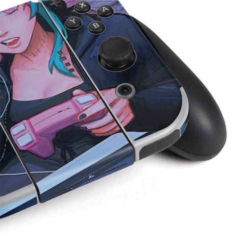 Anime Catgirl Gamer Nerd by Ivy Dolamore Nintendo Switch OLED (2021) Skin